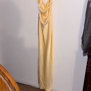 SHEIN Light Yellow Maxi Dress